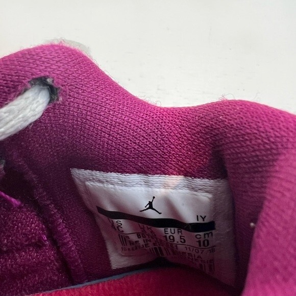 Air Jordan Jordan’s Baby Girl Pink and Purple Dot 4C - Picture 6 of 9